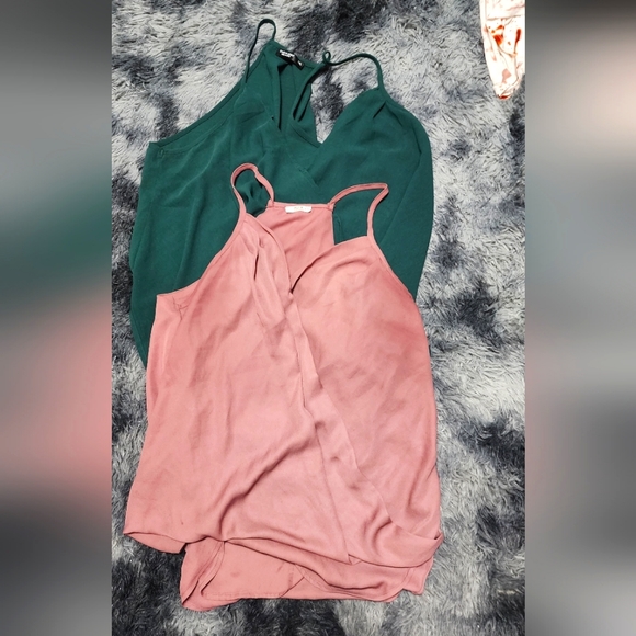 Wrap curved hem cami tops - Picture 2 of 3